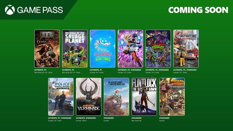 Xbox Game Pass May 2025 Wave 1 est rempli de nouveaux coups frais