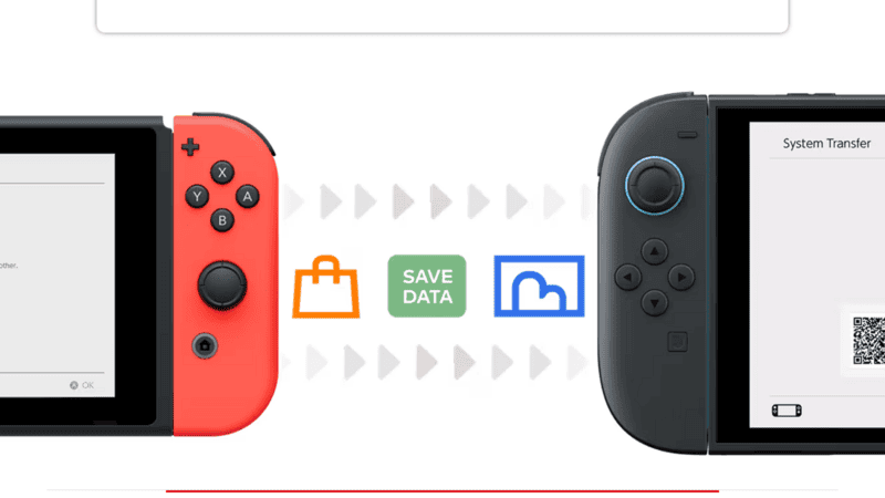 Comment utiliser le transfert de données sur Nintendo Switch 2