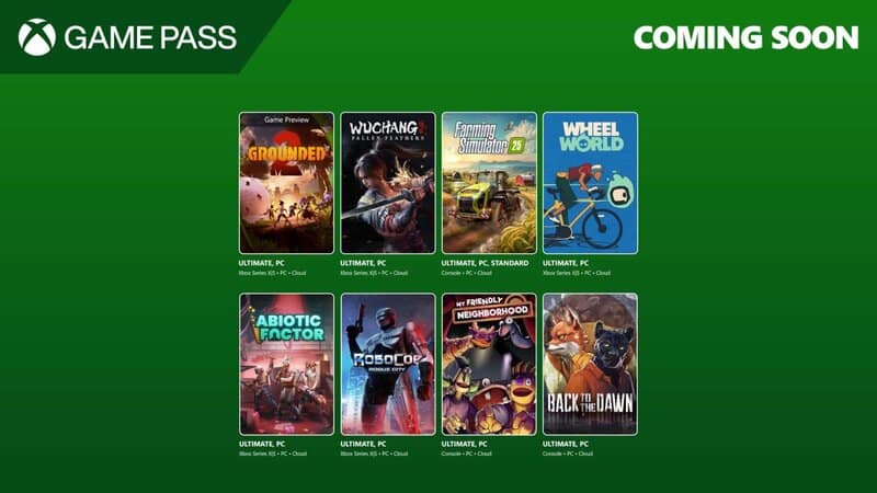 Xbox Game Pass a 8 jeux supplémentaires à venir avant la fin de juillet