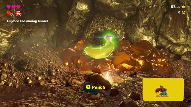 Donkey Kong Bananza: Sl1 Ancient Cave Banana Gems Lieux
