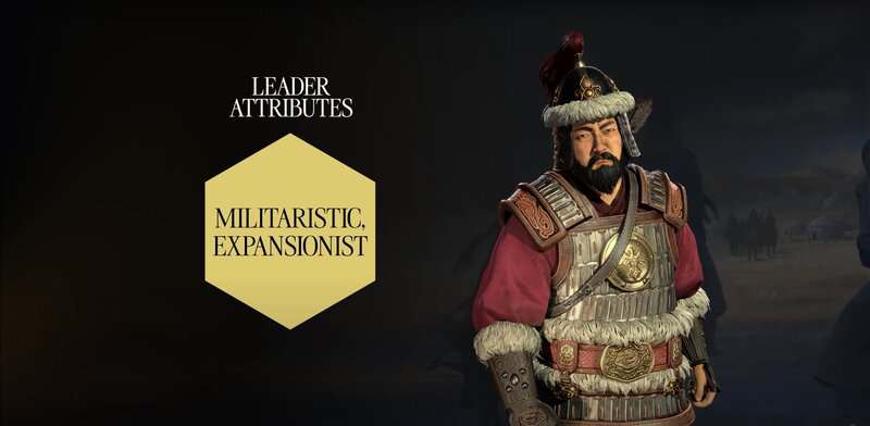 Civilisation 7: Tous les attributs et capacités Gengis Khan | DROIT DE RÉGLAGE DLC