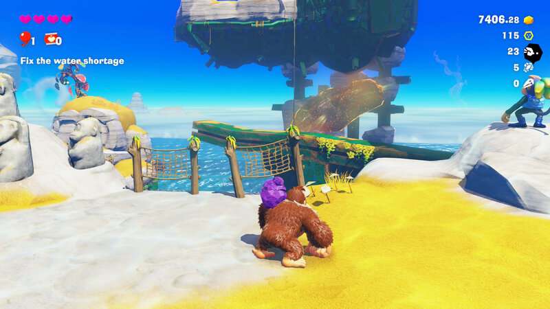 Donkey Kong Bananza: où trouver de rares fossiles | Couche de lagon
