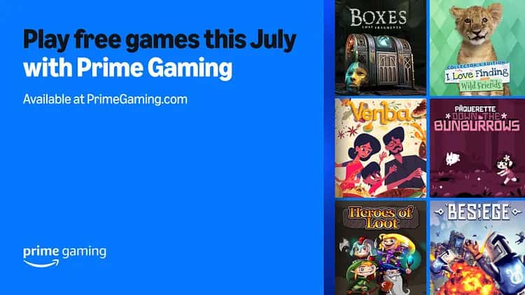 Les jeux gratuits de jeu Amazon Prime pour juillet 2025 ont annoncé