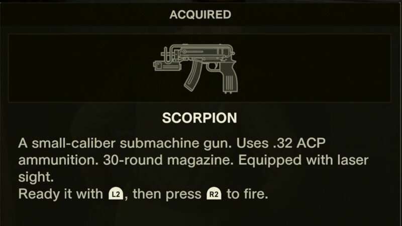 Metal Gear Solid Delta: Snake Eater - Scorpion SMG Emplacement