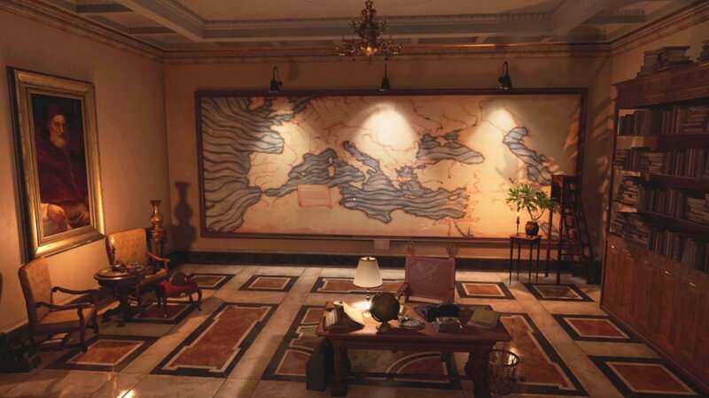 Indiana Jones and the Great Circle: The Order of Giants - Méditerranée Map Mural Puzzle Guide