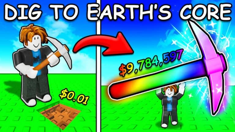ROBLOX: Comment obtenir des effets de pioche dans Dig to Earth's Core